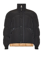 TOM FORD Micro Ottoman Down Jacket in Black, view 1, click to view large image.
