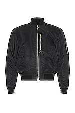 TOM FORD Compact Nylon Bomber in Black, view 1, click to view large image.
