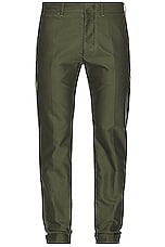 TOM FORD Compact Cotton Chino Pant in Emerald, view 1, click to view large image.