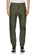TOM FORD Compact Cotton Chino Pant in Emerald, view 3, click to view large image.
