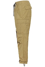 TOM FORD Enzyme Twill Cargo Sport Pant in Sage, view 3, click to view large image.