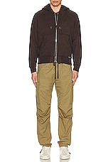 TOM FORD Enzyme Twill Cargo Sport Pant in Sage, view 6, click to view large image.