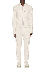 TOM FORD Lightweight Lounge Sweatpant in Ivory, view 5, click to view large image.