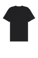 TOM FORD Lyocell Cotton Ss Crew Neck in Black, view 2, click to view large image.