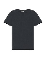 TOM FORD Short Sleeve Crew Neck T-shirt in Black, view 1, click to view large image.
