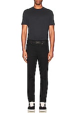 TOM FORD Short Sleeve Crew Neck T-shirt in Black, view 5, click to view large image.