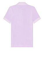 TOM FORD Short Sleeve Polo in Light Violet, view 2, click to view large image.