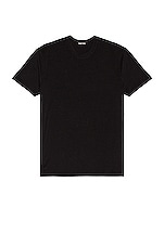 TOM FORD Viscose Cotton Tee in Black, view 1, click to view large image.