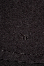 TOM FORD Viscose Cotton Tee in Black, view 5, click to view large image.