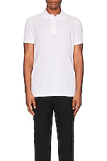 TOM FORD Tennis Polo in Ecru, view 4, click to view large image.