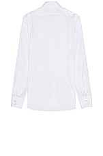TOM FORD Evening Shirt in Optical White, view 2, click to view large image.