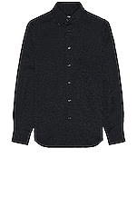 TOM FORD Fluid Fit Leisure Shirt in Black, view 1, click to view large image.