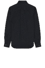 TOM FORD Fluid Fit Leisure Shirt in Black, view 2, click to view large image.