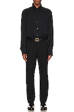 TOM FORD Fluid Fit Leisure Shirt in Black, view 5, click to view large image.