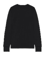 TOM FORD Longsleeve Crewneck in Black, view 2, click to view large image.