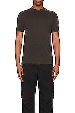 TOM FORD Crewneck T-shirt in Dark Chocolate, view 4, click to view large image.