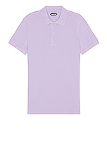 TOM FORD Tennis Polo in Lavender, view 1, click to view large image.