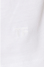 TOM FORD Crewneck T-shirt in White, view 3, click to view large image.