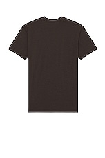 TOM FORD Lyocell Cotton Short Sleeve Tee in Dark Chocolate, view 2, click to view large image.