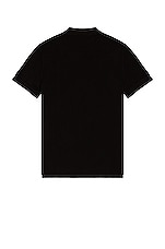 TOM FORD Garment Dyed Polo in Black, view 2, click to view large image.