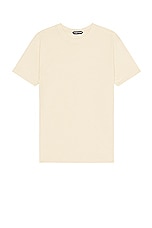 TOM FORD Lyocell Cotton Tee in Champagne, view 1, click to view large image.
