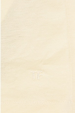 TOM FORD Lyocell Cotton Tee in Champagne, view 3, click to view large image.