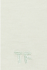 TOM FORD Lyocell Cotton Tee in Pale Mint, view 3, click to view large image.