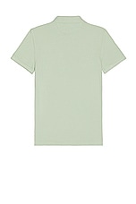 TOM FORD Tennis Piquet Polo in Pale Mint, view 2, click to view large image.