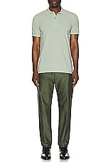 TOM FORD Tennis Piquet Polo in Pale Mint, view 5, click to view large image.