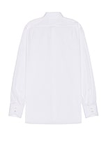 TOM FORD Poplin Classic Fit Shirt in Optical White, view 2, click to view large image.