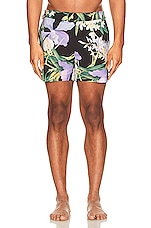 TOM FORD Bold Orchid Swim Shorts in Bold Orchid Lavender, view 3, click to view large image.