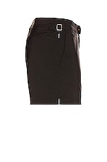 TOM FORD Classic Swim Short in Black, view 3, click to view large image.