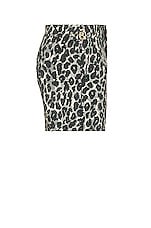 TOM FORD Printed Poplin Swim Short in Grey Leopard, view 3, click to view large image.