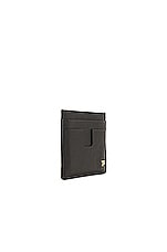 TOM FORD Small Grain Calf T Line Classic Card Holder in Black, view 3, click to view large image.