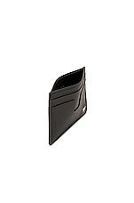 TOM FORD Small Grain Calf T Line Classic Card Holder in Black, view 4, click to view large image.