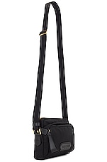 TOM FORD Mini Messenger Bag in Black, view 3, click to view large image.