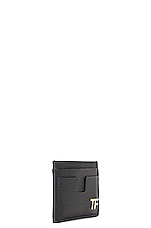 TOM FORD Classic Card Holder in Black, view 3, click to view large image.
