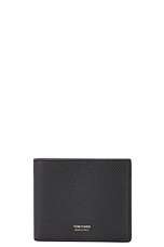 TOM FORD Classic Bifold Wallet in Black, view 1, click to view large image.