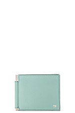 TOM FORD Money Clip Wallet in Nile Blue, view 1, click to view large image.