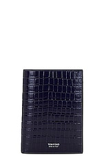TOM FORD Passport Holder in Ink, view 1, click to view large image.
