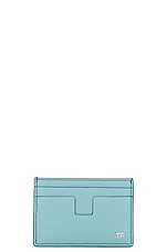 TOM FORD Classic Card Holder in Nile Blue, view 1, click to view large image.