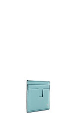 TOM FORD Classic Card Holder in Nile Blue, view 3, click to view large image.