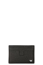 TOM FORD Money Clip Cardholder in Black, view 1, click to view large image.