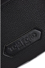 TOM FORD Leather Small Messenger in Black, view 6, click to view large image.