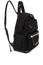 TOM FORD Nylon Backpack in Black, view 3, click to view large image.