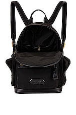TOM FORD Nylon Backpack in Black, view 4, click to view large image.