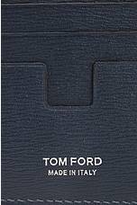 TOM FORD T Line Money Clip Wallet in Denim Blue, view 6, click to view large image.