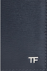 TOM FORD T Line Money Clip Wallet in Denim Blue, view 7, click to view large image.