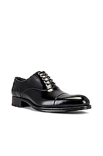TOM FORD Edgar Lace Up Dress Shoe in Black, view 2, click to view large image.