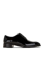 TOM FORD Patent Lace Up in Black, view 1, click to view large image.
